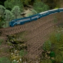 Over the trestle